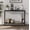 black, variant on Sofa Table with Storage, 2-Tier Narrow Console Table with Shelves, Industrial Entryway Table for Living Room/Hallway/Foyer, Metal Frame V-Design Accent Furniture