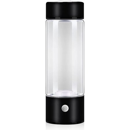 

JISBEIFHA Hydrogen Water Bottle Hydrogen Rich Water Ionizer Machine Portable Hydrogen Water Generator 400ml Rechargeable Hydrogen Rich Water Glass Health Cup for Home Travel OfficeA3860