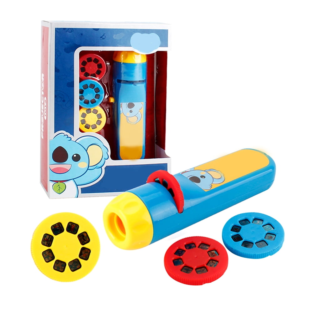 Baby Kids Sleeping Story Flashlight Projector Slide Toy Sleep Story