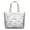 White-202, variant on Vintage Floral Hippie Weekender Tote, Lightweight Zippered Bag with Interior Organization, Boho Chic for Trips