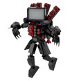 Tvman Model Skibidi Toilet G024 Dark TV Man Building Blocks Set, Dark TVMan Bricks ...