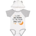 thumbnail image 3 of Inktastic I Love My Poppi to the Moon and Back Boys or Girls Baby Bodysuit, 3 of 5