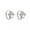 Silver, variant on 925 Sterling Silver Dog Paw CZ Huggie Hoop Sleeper Earrings A4019-Silver
