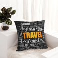 thumbnail image 6 of Pofeuu Travel Print Double-sided plush pillowcase Square Throw Pillow Covers Pillows Cover for Living Room Bedroom Sofa Couch Cushion Cover（No pillow core）-16"x16", 6 of 7