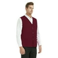 thumbnail image 6 of TOPTIE Adult Volunteer Work Vest Event Supermarket Apron Vests - Burgundy, 6 of 8