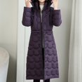 thumbnail image 4 of Vedolay Warm Winter Coats Trench Coat Lightweight Long Coat Soft Outerwear Jacket Purple,3XL, 4 of 4