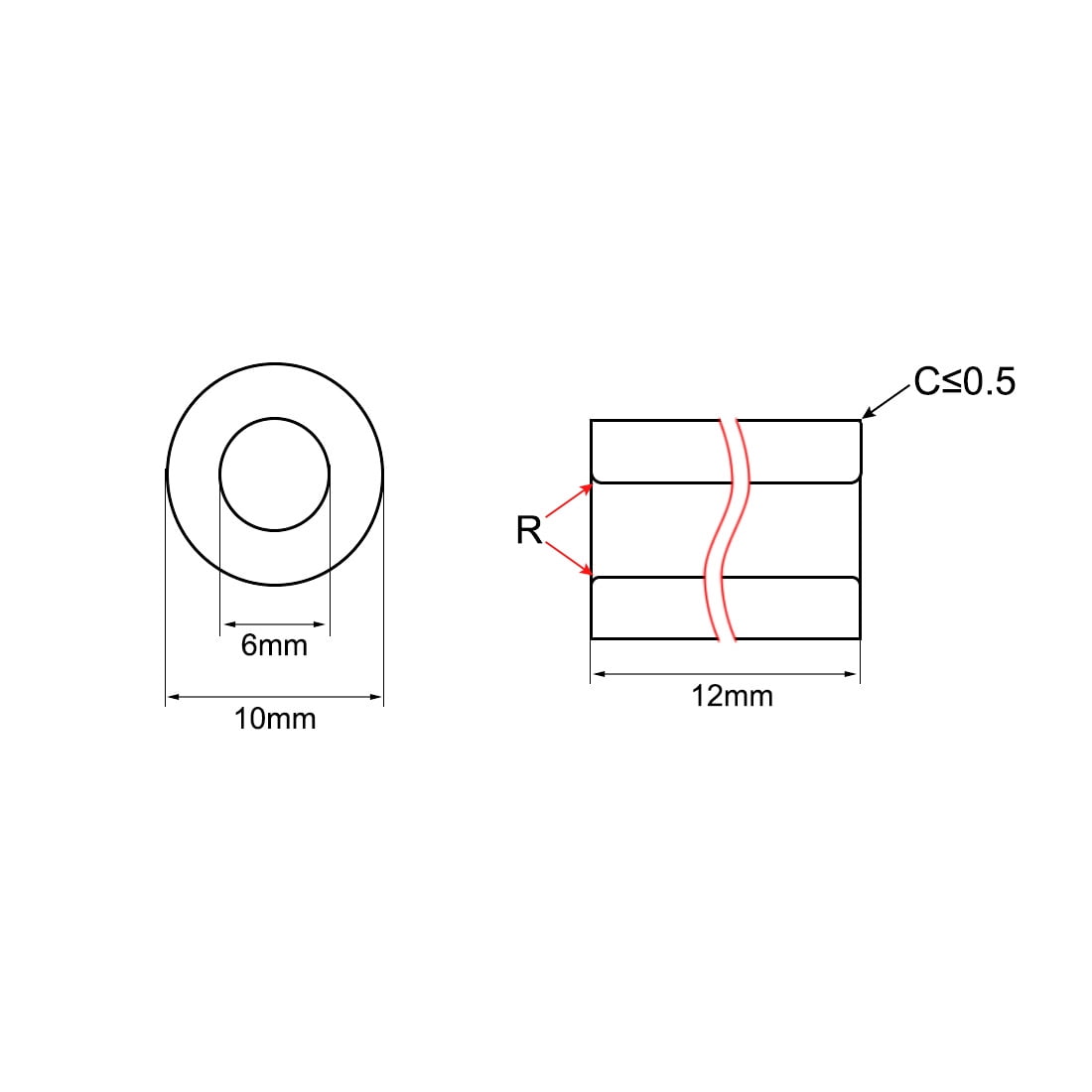 Unique Bargains Self-Lubricating Bronze Bearing Sleeve 0.24" x 0.39" x 0.47"