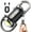 Black, variant on Rechargeable Keychain Flashlight – 800 Lumens EDC Mini COB Work Light, 7 Modes with Red-Blue Strobe, IPX6 Waterproof for Walking, Hiking, Camping