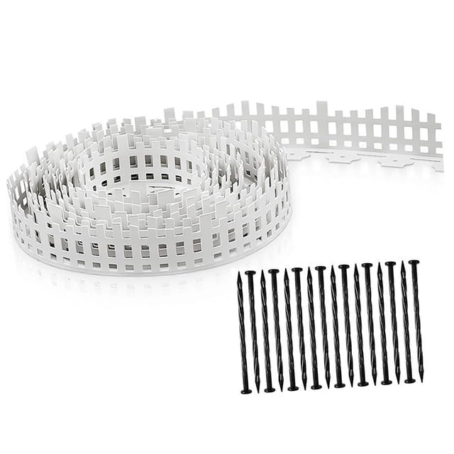 harayaa Garden Edging Border Lawn Border Barrier Decorative Easy Installation Flower Bed 5M
