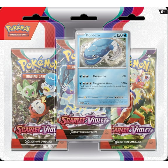 Pokémon Trading Card Games Scarlet & Violet 3Pk Blister - Dondozo