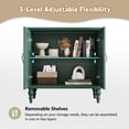 thumbnail image 5 of CBJCBJ 31.5" Mid Century Retro Sideboard Buffet Cabinet 2 Door, Accent Cabinet for Dining Room,Green, 5 of 8