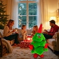 thumbnail image 4 of ​​LYINGF Animated Singing Christmas Tree Plush Decor - Battery-Operated Swinging Decor with 6 Holiday Songs & Glowing Lights for Festive Tabletop Atmosphere Creation​​, 4 of 4