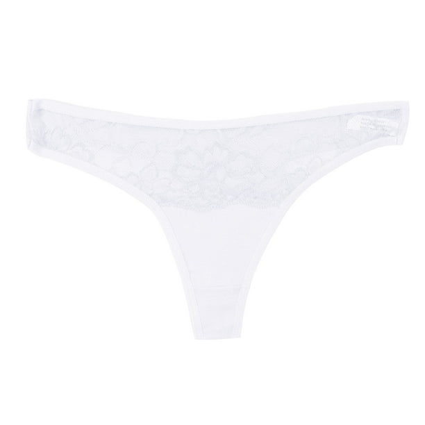 Female Lace Panty White G Strings Thongs 1Pack