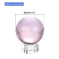 thumbnail image 2 of Uxcell 50mm/2" K9 Crystal Ball Decorative Ball with Gift Box and Crystal Stand Pink 1 Set, 2 of 5