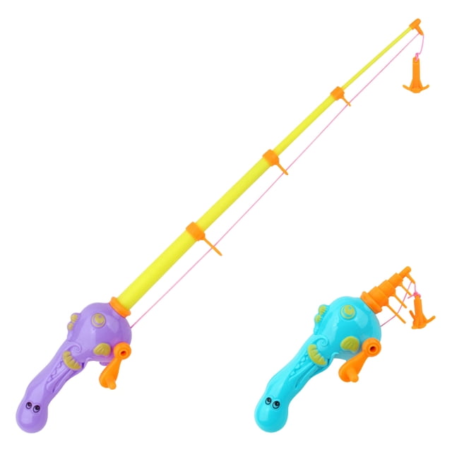 1pc Random Color Pool Fishing Toy Magnet Pole Stretchable For Toddlers Outdoor Pool Bathtub Hand Eye Coordination Fun Water Game