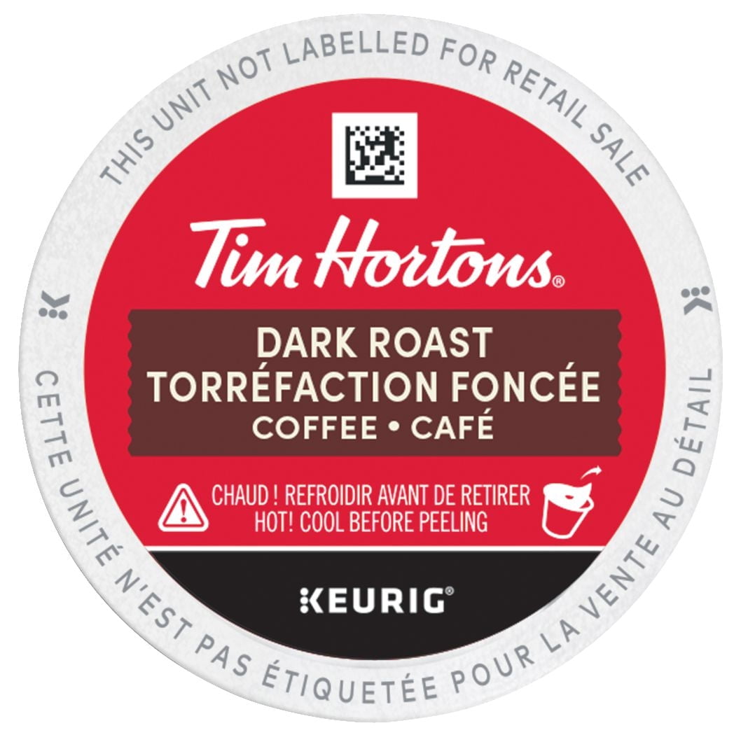 Tim Hortons Café torréfaction foncée Keurig Capsule K-Cup 12ct