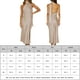 thumbnail image 2 of Vestidos de Fiesta Elegantes con cuello Halter para mujer vestido de fiesta de satén con espalda descubierta y abertura Cgtredaw Beige T XL para Mujer, 2 of 7