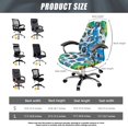thumbnail image 6 of Xixirimido Colorful Paint Leopard Print Computer Office Chair Covers Stretchable Soft Fit Universal Desk Rotating Slipcovers, Removable Washable Chair Protector Cover with Button, Large, 6 of 6