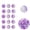 purple, variant on QZS Crackle Glass Beads,10mm/0.4in Round Crystal Craft Beads,100pack Jewelry Making Decoration,Earrings Making Supplies(Purple)