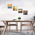 thumbnail image 4 of Ocean Beach Home Decor Canvas Prints for Bedroom Decor,Beautiful Seascape Nature Composition of Sea Sunset,Colorful Sunset Over Ocean on Maldives,HD Pictures for Living Room Bathroom Decor 4 pcs/set, 4 of 6
