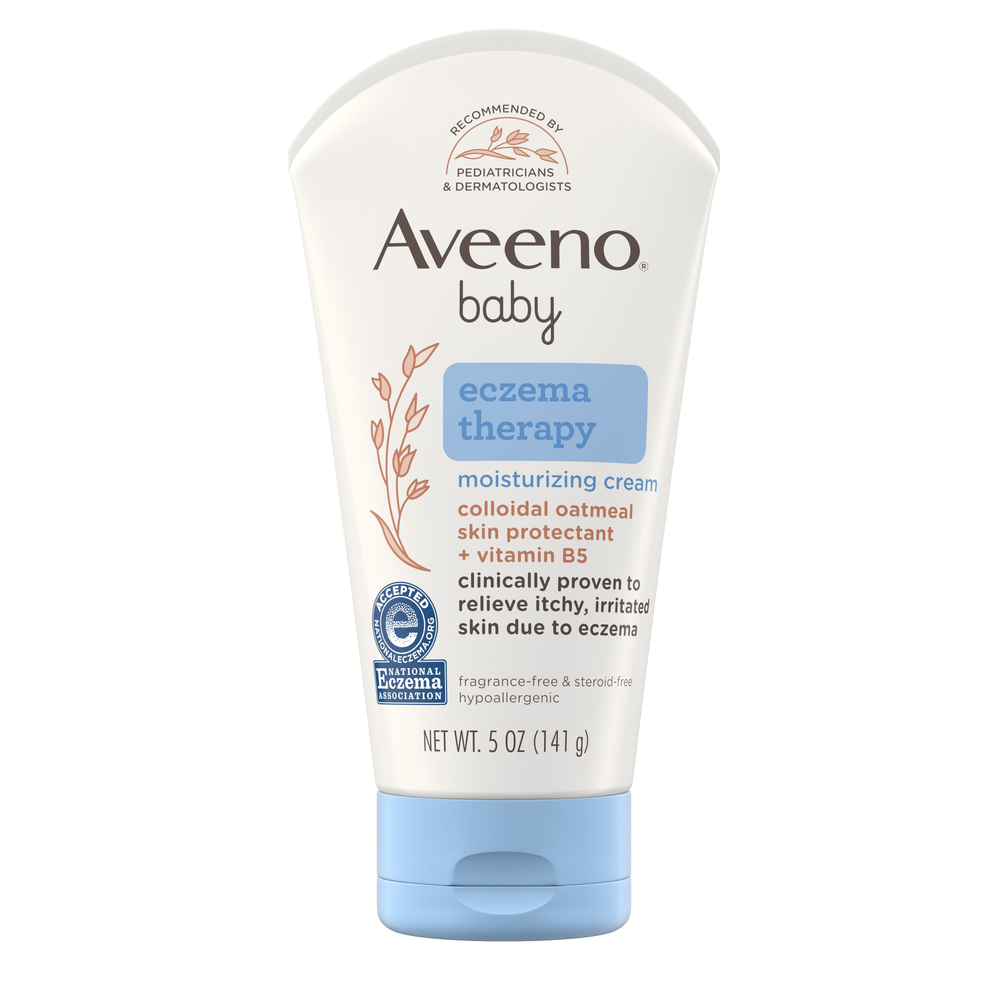 Aveeno Baby Eczema Therapy Moisturizing Cream, Natural Oatmeal, 5 oz ...