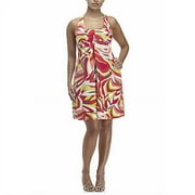 Metro7 - Women's Plus Print Halter Dress