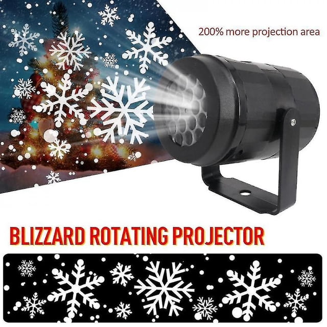 Cálido copo de nieve luz Navidad al aire libre impermeable Led móvil láser proyector lámpara oso de fresa Hogar