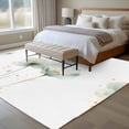 thumbnail image 5 of Spring Flower Area&nbsp;Rug 8x10ft Vintage Watercolor White Floral Plant Non-Slip&nbsp;Washable Square&nbsp;Rugs Soft Felt Indoor Floor Mat for Bedroom Kitchen Living Room Bathroom, 5 of 9