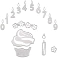 thumbnail image 1 of GFDYREE Birthday Cake and Number Cutting Dies Stencil Metal Template Moulds, Embossing Tool for Album Paper Card Making Scrapbooking DIY Etched Dies Craft, 1 of 6