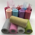 thumbnail image 3 of Rollo de tul con lentejuelas brillantes para decoración de bodas, tela de tul, vestido de tutú, Organza DIY, suministros para fiestas de Baby Shower, 15 Cm, 10 yardas por rollo, 3 of 4