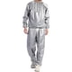 thumbnail image 1 of Minnieouse Mujeres Hombres Salón Spa Sauna Traje Jogging Sudor Pérdida de peso Chaqueta Lavable PVC Trajes deportivos Equipo deportivo Plata S Type3 NO3, 1 of 6