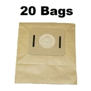 20 Jet Pac Vacuum Bags 14-2405-05 8 Quart
