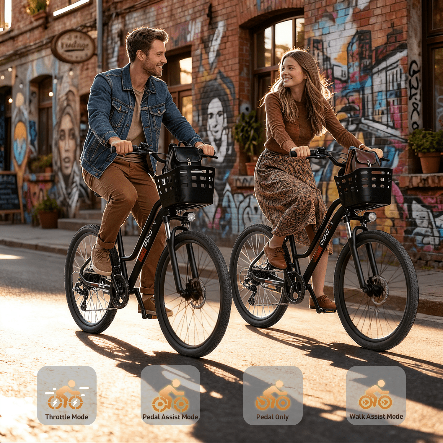 BroPath Electric Bike for Adults,26"Electric Bike,40+ Miles,7-Speed,25MPH by 800W(Peak) Motor Mountain Ebike,576Wh Internal Battery,Electric Bicycles for Commuting,Lightweight Ebike,UL2849