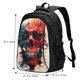 thumbnail image 5 of Fotbe Abstract Colorful Skull Art Mochila con Estampado y Puerto USB para Hombre y Mujer, Mochila Antirrobo, Mochila de Viaje, Mochila Escolar, Mochila Universitaria, 5 of 7