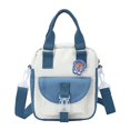 thumbnail image 1 of Style 3 Tote de nylon de las muchachas de la bolsa de mensajero del estudiante del collage del estilo encantador para los bolsos de hombro de las mujeres, 1 of 5