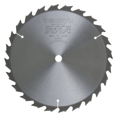 Tenryu RS-25524-U 10" Rapid-Cut Ultra Thin Saw Blade 24T 5/8" Arbor