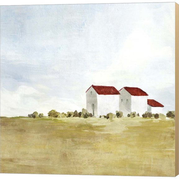 Red Farm House II by Isabelle Z, Canvas Wall Art, 12W x 12H