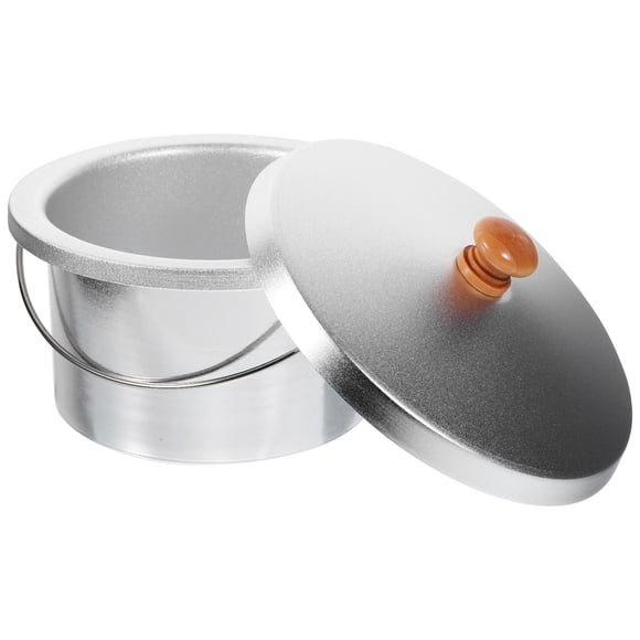 Shisuyan Pot de Cire Argent Antiadhésif Résistant aux Hautes Températures 1 Ensemble 4.7 Po