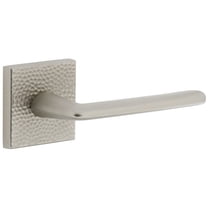 Viaggio Qadmhmbrz_Psg_234_Rh Quadrato Hammered Right Handed Solid Brass Passage Door Lever