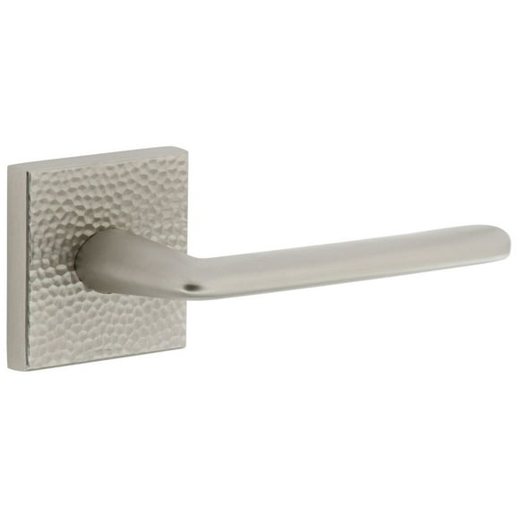 Viaggio Qadmhmbrz_Psg_234_Rh Quadrato Hammered Right Handed Solid Brass Passage Door Lever