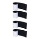 thumbnail image 1 of Bewildely 2 bolsas de almohadillas antideslizantes para vajilla blanca, solución para evitar resbalones y accidentes, tiras protectoras de negro 2Conjunto, 1 of 6