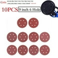 thumbnail image 6 of 9Inch Sandpaper 225Mm 6 Hole Sanding Paper 40-2000Grit Electric Wall Polisher 40#, 6 of 8