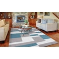 thumbnail image 2 of Madison Collection Squares Gray 2 ft. 7 in. x 4 ft. 1 in. Area Rug, 2 of 7