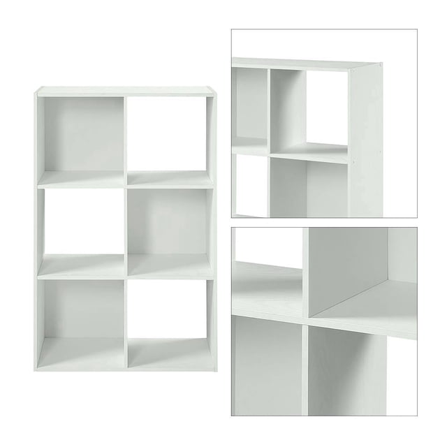 Librero Mainstays de 6 Cubos Blanco
