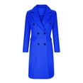 thumbnail image 4 of Kcodviy Manteau Trench à Double Boutonnage pour Femmes, Veste Longue Décontractée d'Automne, Manteau Élégant, Manteau d'Hiver Léger, Col à Revers, Veste de Loisirs, 4 of 6