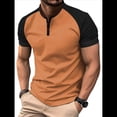 thumbnail image 1 of Camisas Casuales para Hombre, Clásicas, de Golf, de Corta, con Botones y Bolsillo Color Naranja S, 1 of 6