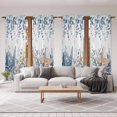 thumbnail image 6 of Blue Eucalyptus Coastal Kitchen Curtain for Berdoom Living Room Cafe 72 Inch Length, Beach Starfish Shell Nautical Tiers Curtains Light Filtering Drapes Rod Pocket Window Treatment 2 Panels 52"Wx72"L, 6 of 8