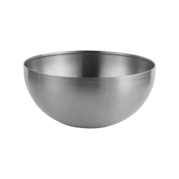 Pisexur Batería de cocina Tazón de acero inoxidable para mezclar Tazón de metal para mezclar Tazón grande de acero inoxidable para ensalada para la cocina del hogar