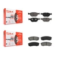 thumbnail image 1 of SIM Front Rear Semi-Metallic Brake Pads Kit for Car 2000 Mercedes-Benz C43 AMG KSM-100540, 1 of 8