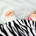 thumbnail image 3 of Flannel Fleece Throw Blanket for Couch, Zebra Blanket Black and White for Adult, Lightweight Warm Cozy Soft Blanket for Bed Sofa 260GSM, Suitable for All Seasons (Black Zebra,50x60inches), 3 of 6